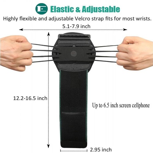 Bracelet Support Téléphone pour iPhone 4"-6,5" Pouces Sport Brassard Gym Brass Band Sac - Photo 2 sur 20