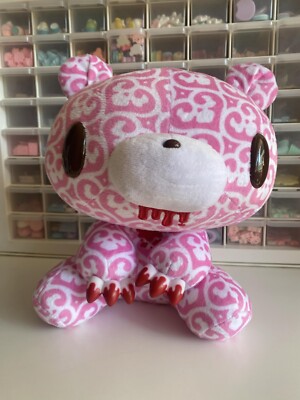 Taito Chax GP 20th Anniversary 11'' Gloomy Bear Skull Hearts Plush #579
