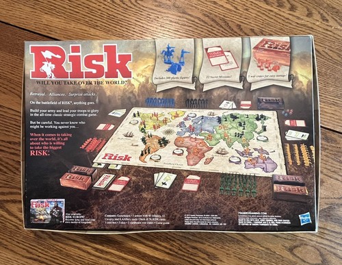 Risk The Game of Strategic Conquest Hasbro 100% Complete - Picture 4 of 5