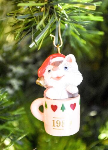 Hallmark - Sitting Purrty - Collector Club Membership - Ornament 1989 - Picture 1 of 9