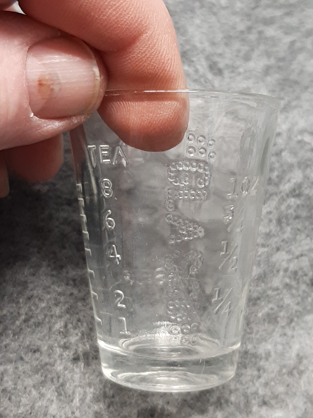 Vintage GLASCO Embossed Glass Measuring Cup 1 OZ / 30 ML Shot Glass eBay