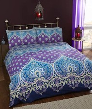 Paisley Duvet Cover Reversible Bedding Set Asha Bohemia Style
