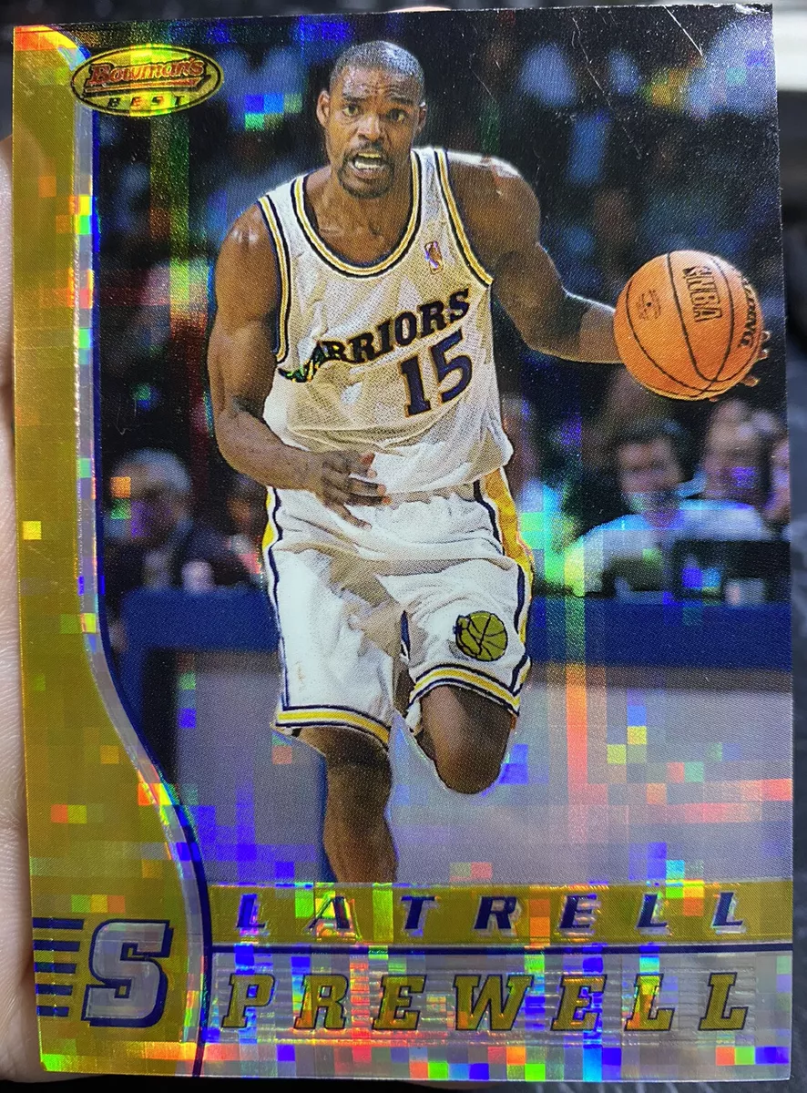 1997 Bowman s Best Latrell Sprewell Warriors Atomic Refractor 18