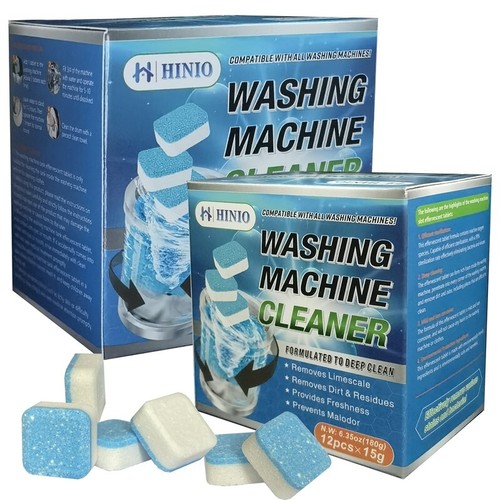 24pcs Washing Machine Cleaner Effervescent Tablet Deep Clean Household Cleaner