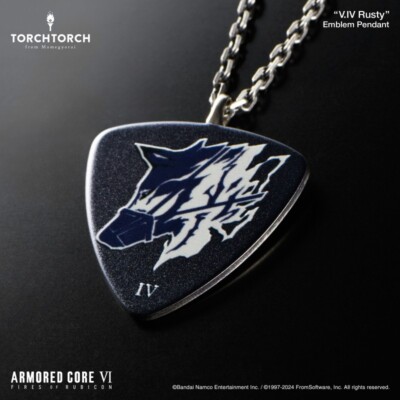 ARMORED CORE VI FIRES OF RUBICON x TORCH TORCH Emblem Pendant V.IV Rusty NEW