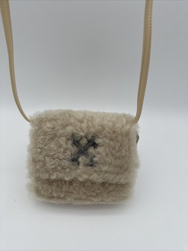 Off White Handtasche Leder Lammfell Jitney 0,7 Designer Atemberaubend Verpackt Neu UGG - Bild 13 von 19