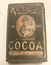RUNKEL'S COCOA TIN  ONE-FIFTH POUND - VINTAGE