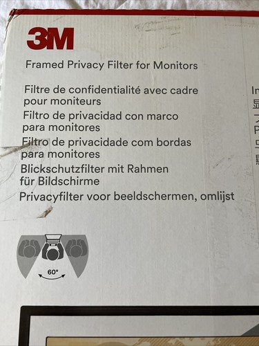 3M Frame Privacy Filter For Monitor. Size 24.0  PF240W1F - Picture 7 of 7