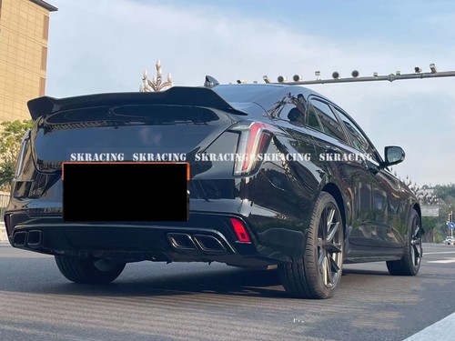 Forged/Carbon Fiber / Gloss Black Fits Cadillac CT4 2020-2025 Rear Spoiler Wing - Picture 8 of 34