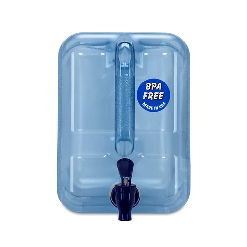 2 Gallon Refrigerator Dispenser Drinking Water Bottle w/ Spigot Faucet H2O Aqua - Picture 3 of 3