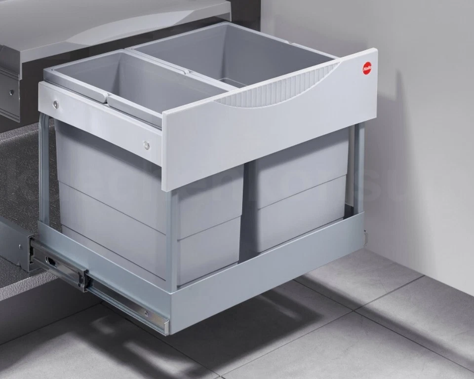 Hailo Abfallsammler TR Swing Einbau Mülleimer Raumspar-Tandem-S-plus 2-fach Müll - Bild 2 von 4