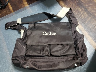 Pottery Barn Brown Customized Caden Diaper Bag Ebay