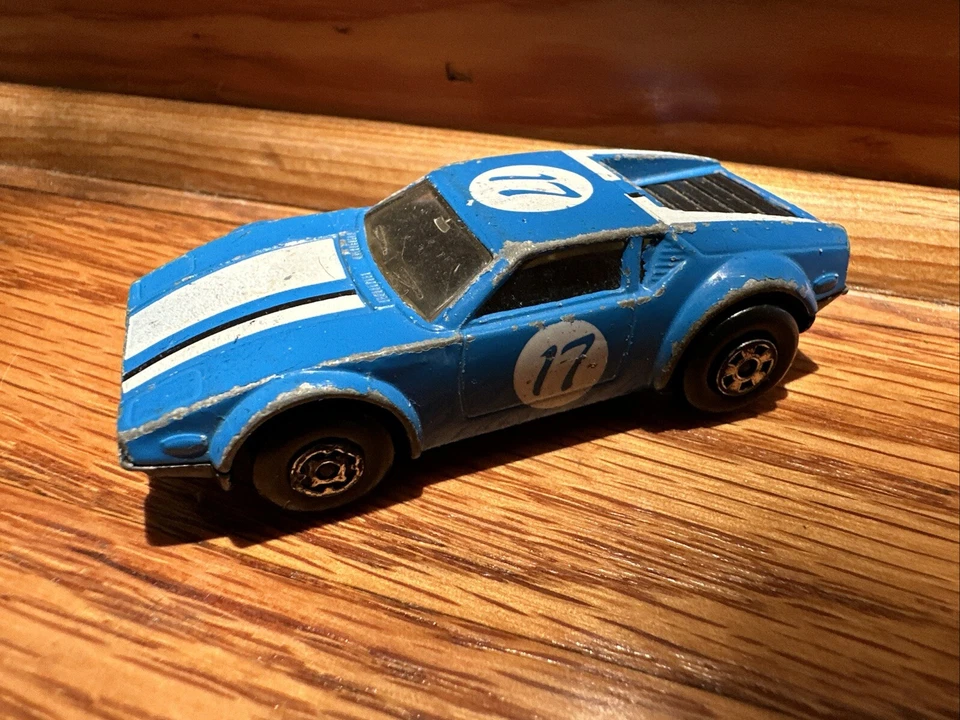 Matchbox Superfast No 8 De Tomaso Pantera 1975 Lesney Blue Гонконг как новый - Изображение 4 из 4