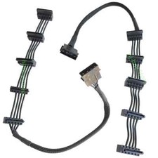 1to5 ATX 4Pin 4P IDE o 5 SATA Serial ATA HDD SSD Power Supply Cable Cord Up Dwon