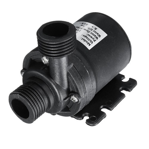 Pompe à Eau DC12V 19W 800L/h, Hauteur D'aspiration 5m, Neuve Sans Emballage