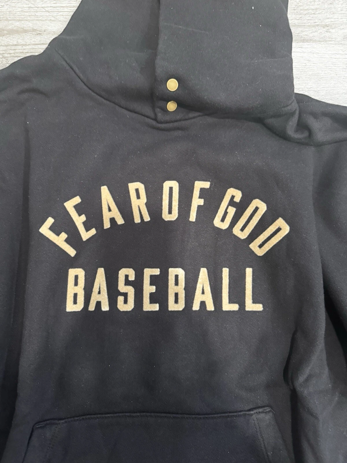 Felpa con cappuccio taglia L Fear Of God nuova con etichette SKU FG50 046FLC 001