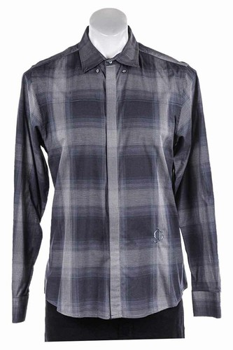 Guess Men Tops Dress Shirts MED Black 