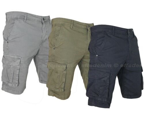 Bermuda Uomo Cargo Pantaloni corti con Tasche Laterali pantaloncini Multitasche - Imagen 8 de 22