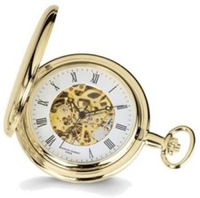 Charles Hubert Gold-Plated White Dial Pocket Watch XWA1030