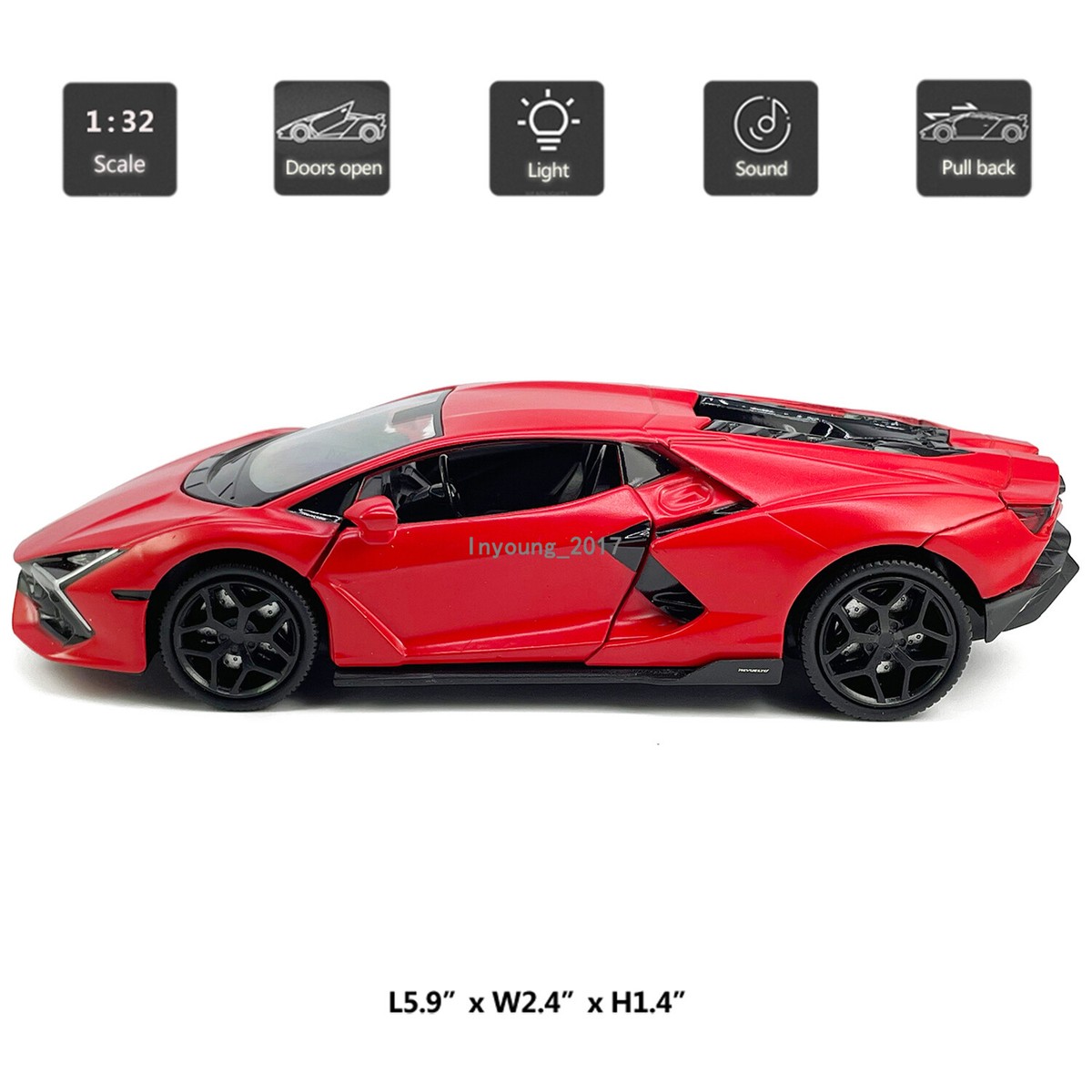 1/32 Lamborghini Revuelto Model Car Diecast Toy Cars Toys for Boys