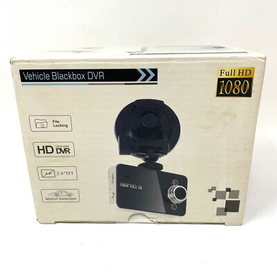Full HD 1080P Vehicle Blackbox DVR Camera Recorder Dashcam Black Untested