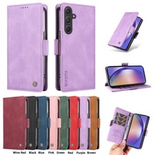 Magnetic Leather Flip Card Wallet Case For Samsung Galaxy A57 A36 A26 A16 A55A12