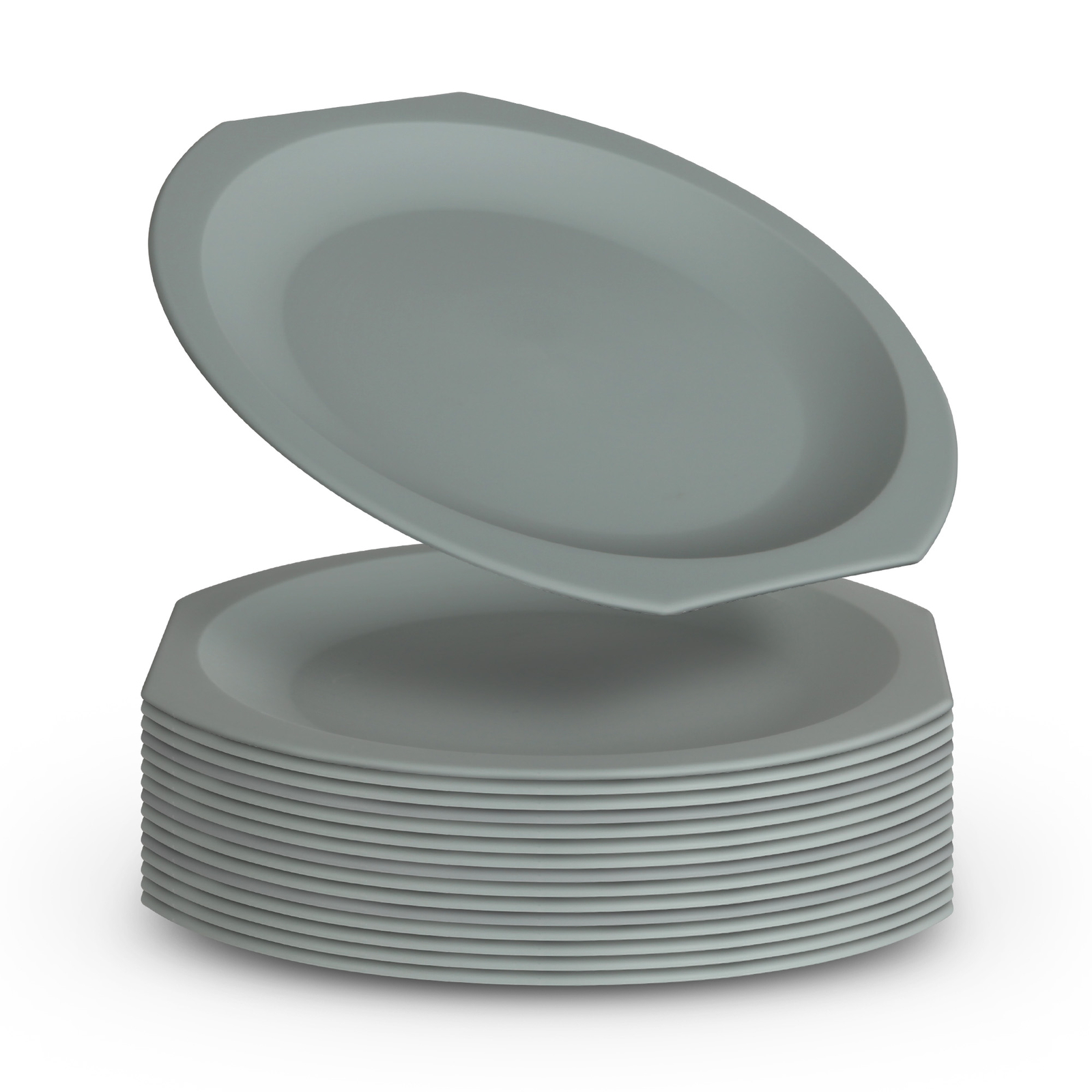 2-16 Stk Plastikteller Ø23cm Mehrweg Bruchfester PP Kunststoff BPA-Frei Teller