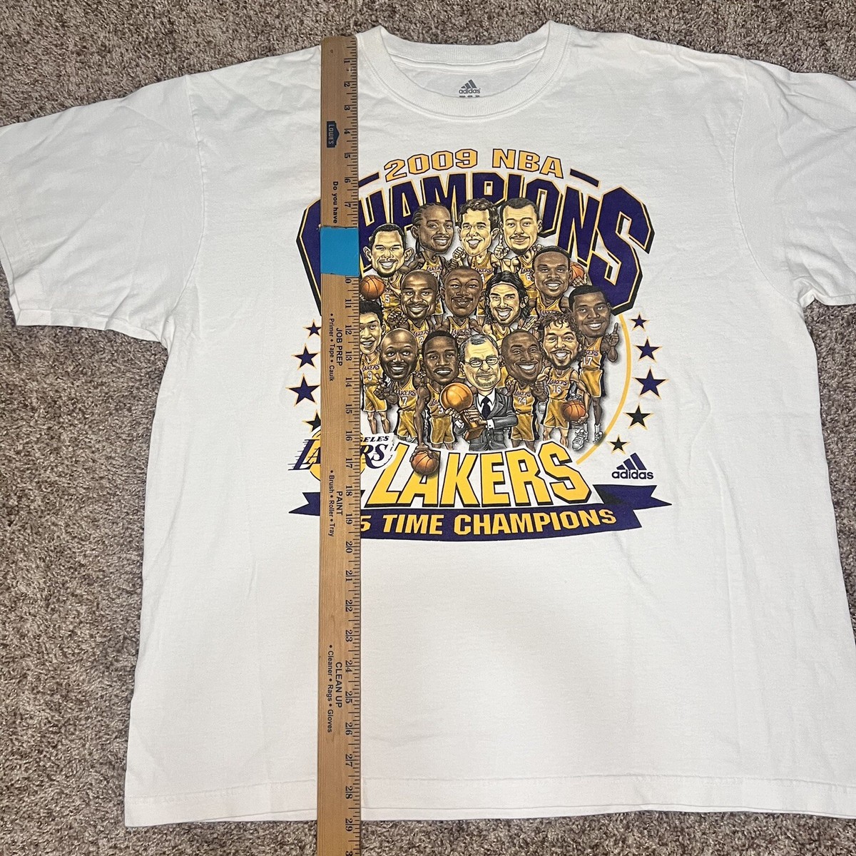 Adidas NBA Los Angeles Lakers 2009 Championship T-Shirt XL
