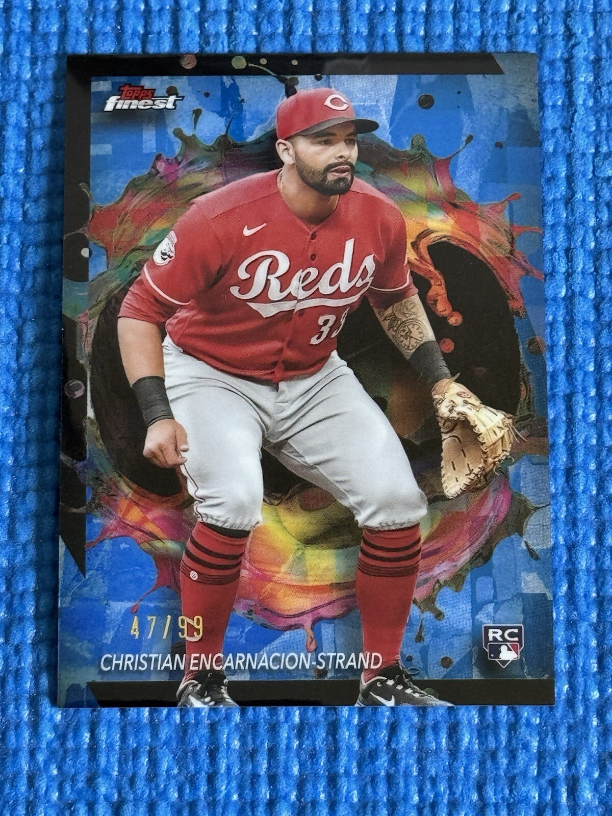 Christian Encarnacion-Strand 2024 Topps Finest Rare Blue Refractor RC /99 #257