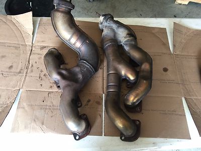 OEM RANGE LAND ROVER 03-05 FRONT LEFT AND RIGHT ENGINE EXHAUST MANIFOLD ...