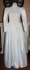 Vintage Jessica McClintock Wedding Gown/Dress with Detachable Train size 7/8