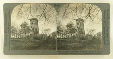 Keystone Stereoview Windmill, Montreal, Canada From Rare 1930's History Set #H40