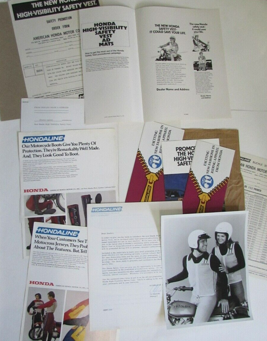 Lot Vtg Motorcycle Parts & Acc Brochures Arthur Fulmer Helmets S&K Cycle Catalog