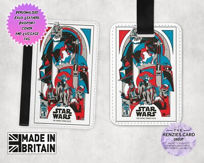 Personalised Disney Passport Cover Luggage Tag Disney Star Wars Darth  Vader V1 UK