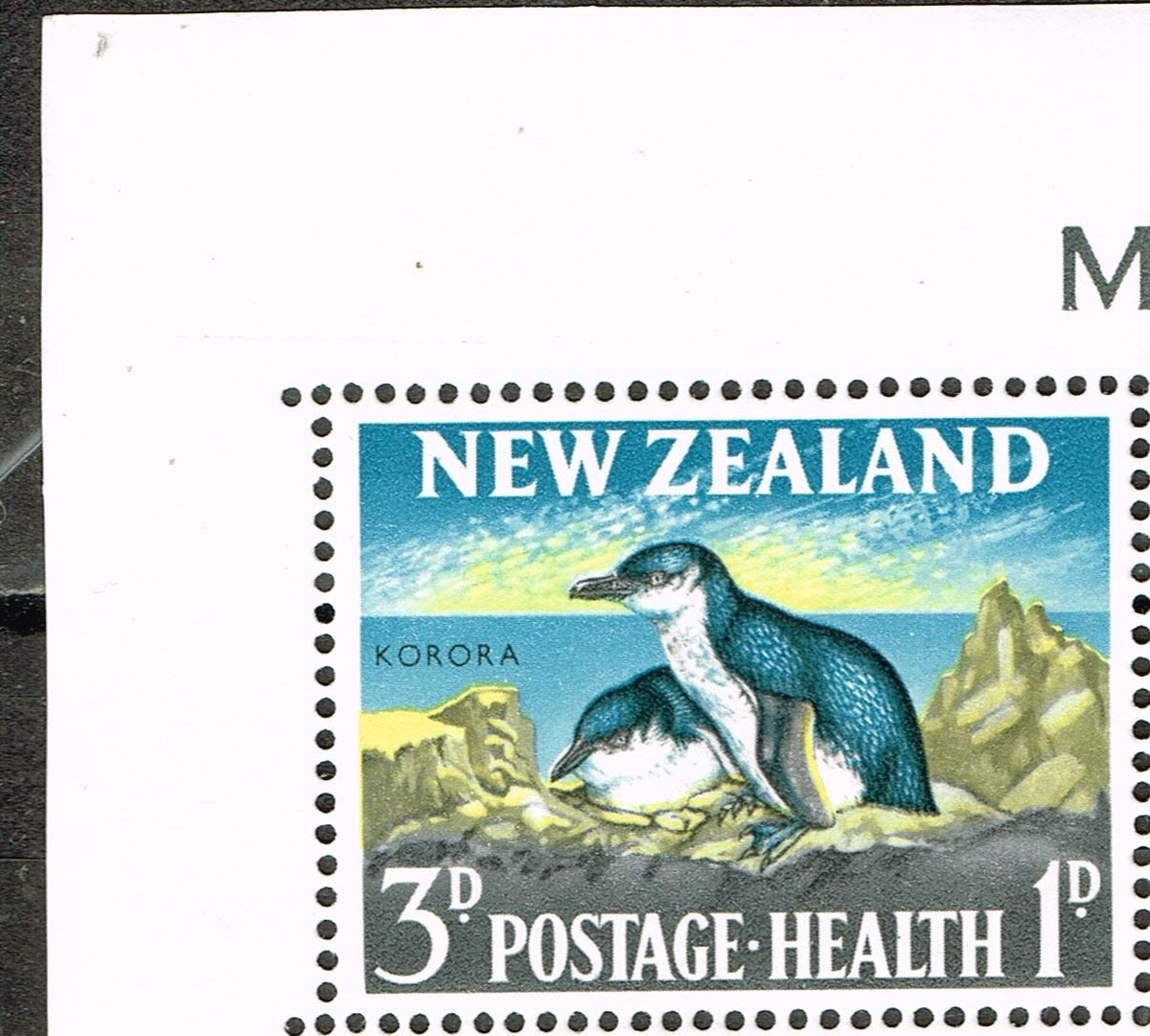 New Sealand Fauna Birds Korora Oliver's Penguins stamp 1968 MNH A