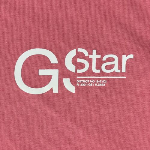 G-Star RAW T Shirt Men 2XL Cactus Pink Graphic Logo Print Short Sleeve NWT - Picture 4 of 14