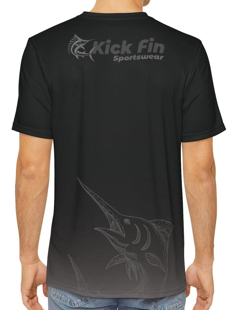 Lightweight Moisture Wicking Short Sleeve Fishing T-Shirt By Kick Fin Sportswear