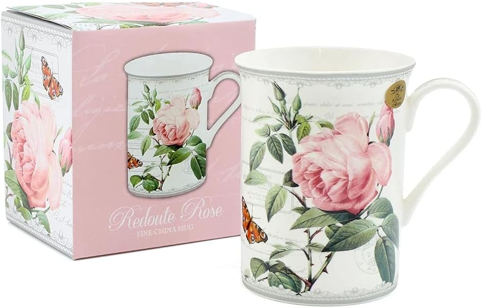 Leonardo Collection Fine China Mug - Redoute Rose Design