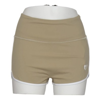 Firm Abs, Sportshorts, Größe: XXL, Beige/Weiß, Elasthan/Polyamid, Damen #Znt