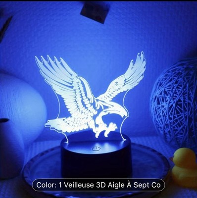 3D Eagle Led Night Light USB Lighting Fixtures Gift Kids Room 3D LED Night Lamp 