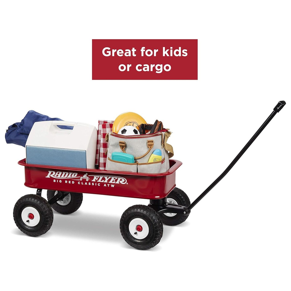 Radio Flyer 1800 Big Red Classic Extra Long Handle All
