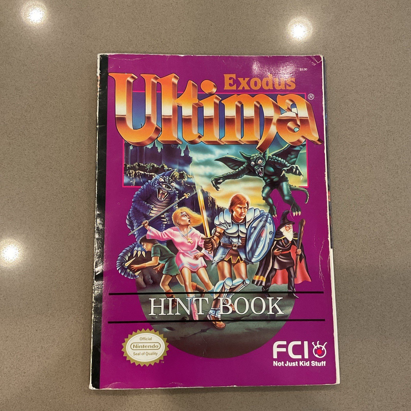 LOOSE PAGES Ultima Exodus Hint Book Nintendo, 1989 Vintage NES Strategy Guide