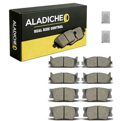 ALADICHE 8Pcs Front Rear Ceramic Disc Brake Pads Set Compatible with... 