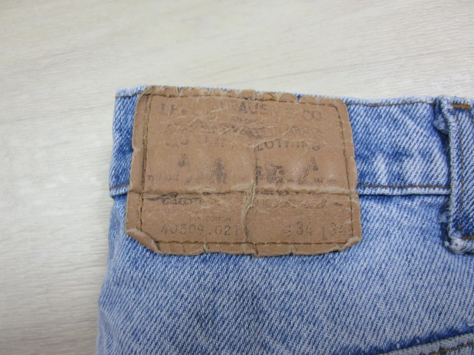 Vintage 1980's Levi's Strauss Jeans 32x33 Men's Orange Tab Distressed 0214 - Image 3 of 4