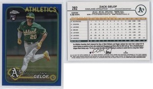 2024 Topps Chrome Blue Refractor /150 Zack Gelof #282 Rookie RC