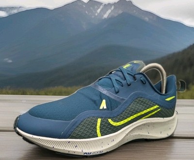 Nike Air Zoom Pegasus 37 Shield Running Shoes Sz 10 Used Navy CQ7935 300