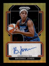 BRIONNA JONES 2022 PANINI PRIZM WNBA GOLD PRIZMS AUTOGRAPH AUTO #02/10 T6179