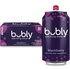 bubly Sparkling Water, Blackberry, Zero Sugar & Zero Calories, Seltzer Water,12