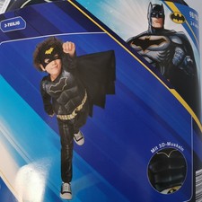 Batman Kostüm Kinder Superhelden Kinderkostüm Maske Faschingskostüm Jungen DC