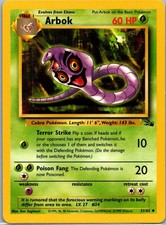 Arbok 31/62 Uncommon Fossil Pokemon Unlimited Near Mint on eBay